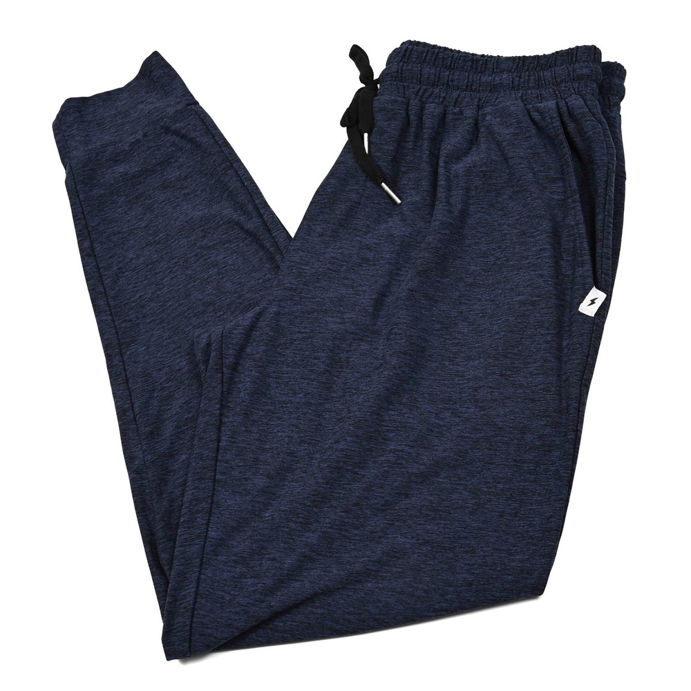 Bruce Bolt Men's Performance Joggers Medium Heather Blue Athleisure Baseball‎